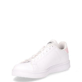 Urban court sneaker in ecopelle bianco rosa | Boscaini Scarpe