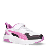 Trinity 2 sneaker in ecopelle e tessuto bambina bianco rosa nero | Boscaini Scarpe