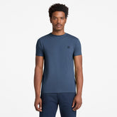 OYSTER RIVER CHEST LOGO SS TEE t-shirt in cotone oceana blu | Boscaini Scarpe