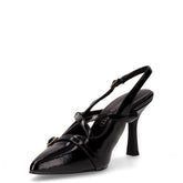 Slingback in ecopelle con tacco nero | Boscaini Scarpe