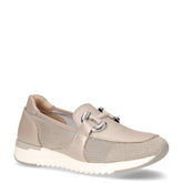 Mocassino casual in tessuto e pelle grigio - Mocassini Donna | Boscaini Scarpe