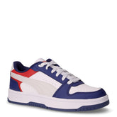 Rebound Slam sneaker in ecopelle ragazzo blu bianco rosso | Boscaini Scarpe