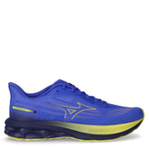 Wave Skyrise 7 scarpa da running in tessuto mesh traspirante blu giallo | Boscaini Scarpe