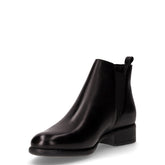 Stivaletto in pelle con elastici laterali nero | Boscaini Scarpe