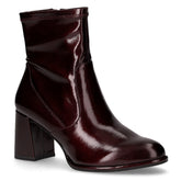 Stivaletto con tacco in ecopelle bordeaux - TAMARIS | Boscaini Scarpe