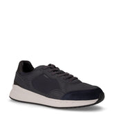 Branthon sneaker in pelle e tessuto navy | Boscaini Scarpe