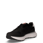 Niki 4.0 solid sneaker in tessuto ed ecopelle nero | Boscaini Scarpe