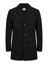 Cappotto classico in tessuto nero | Boscaini Scarpe