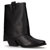 Stivale con tacco in ecopelle nero | Boscaini Scarpe