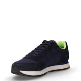 Tom Fluo sneaker in tessuto e pelle navy blue | Boscaini Scarpe