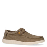 Stringata sportiva in tessuto taupe | Boscaini Scarpe
