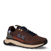 Fire&Camping sneaker in tessuto e pelle scamosciata marrone blu | Boscaini Scarpe