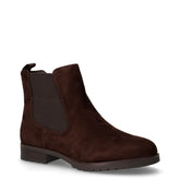 Stivaletto in tessuto con zip mocca | Boscaini Scarpe