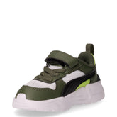 Trinity 2 sneaker in tessuto e ecopelle bianco verde nero | Boscaini Scarpe