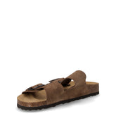 Ciabatta in pelle kaki gringo | Boscaini Scarpe