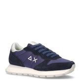 Ally Gold Silver sneaker in pelle e tessuto navy blu - SUN68 | Boscaini Scarpe