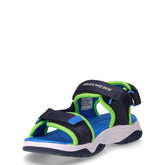 Tread Seeker sandalo in tessuto bambino blu navy verde | Boscaini Scarpe