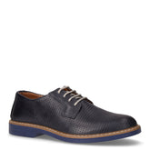 Stringata in pelle traforata blu | Boscaini Scarpe