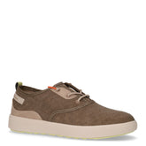 Sneaker in tessuto ed ecopelle marrone | Boscaini Scarpe