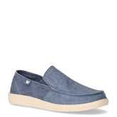 Mocassino sportivo in tessuto azzurro | Boscaini Scarpe
