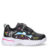 Sneaker in ecopelle bambina nero | Boscaini Scarpe