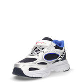 RT25 sneaker in tessuto ed ecopelle bianco blu nero | Boscaini Scarpe