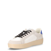 Nika Mix sneaker in ecopelle bianco blu | Boscaini Scarpe
