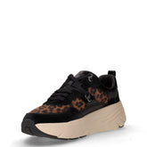 Diamanta sneaker in pelle ed ecopelle noce nero | Boscaini Scarpe