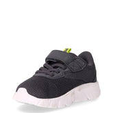 Flexfocus Modern sneaker in tessuto ed ecopelle bambino grigio giallo | Boscaini Scarpe