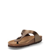 Sara ciabatta infradito in ecopelle bronzo | Boscaini Scarpe