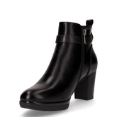 Tronchetto in ecopelle con zip nero | Boscaini Scarpe