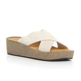 Ciabatta con zeppa cappuccino | Boscaini Scarpe