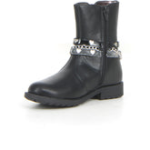 Stivaletto con zip bambina black | Boscaini Scarpe
