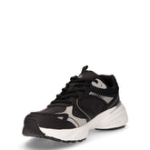 Money sneaker in ecopelle nero argento | Boscaini Scarpe