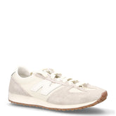 471 sneaker in pelle scamosciata e tessuto off white | Boscaini Scarpe