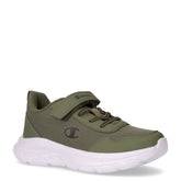 Fuze sneaker in tessuto ed ecopelle bambino verde militare | Boscaini Scarpe