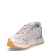 Starlight Silver sneaker in tessuto ed ecopelle argento | Boscaini Scarpe