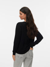 Maglia girocollo in maglia nero | Boscaini Scarpe