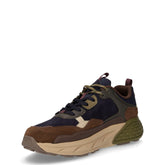 Groove sneaker in pelle blu | Boscaini Scarpe