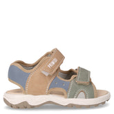 Sandalo in ecopelle bambino beige azzurro | Boscaini Scarpe