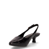 Slingback in ecopelle con tacco nero | Boscaini Scarpe