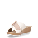 Ciabatta in ecopelle con zeppa bianco | Boscaini Scarpe