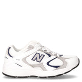 408 sneaker bambina in tessuto ed ecopelle bianco argento | Boscaini Scarpe