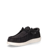 Wally stringata casual in tessuto nero | Boscaini Scarpe