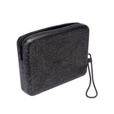 Necessaire Glitter pochette black | Boscaini Scarpe