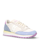 Jazz Triple sneaker in tessuto e pelle tofu azzurro rosa | Boscaini Scarpe