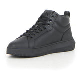 Chunky Cupsole Clean High sneaker triple black | Boscaini Scarpe