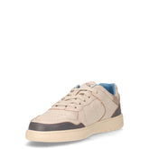 Sneaker in pelle off white beige blu | Boscaini Scarpe