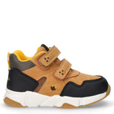 Miguel polacchino in ecopelle e tessuto bambino giallo | Boscaini Scarpe