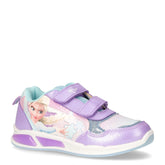 Sneaker bambina in ecopelle con luci lilla | Boscaini Scarpe